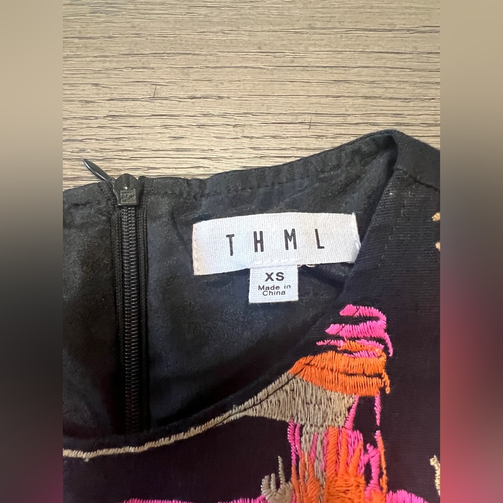 Thml Abstract Patterned Embroidered Sleeveless Dr… - image 4